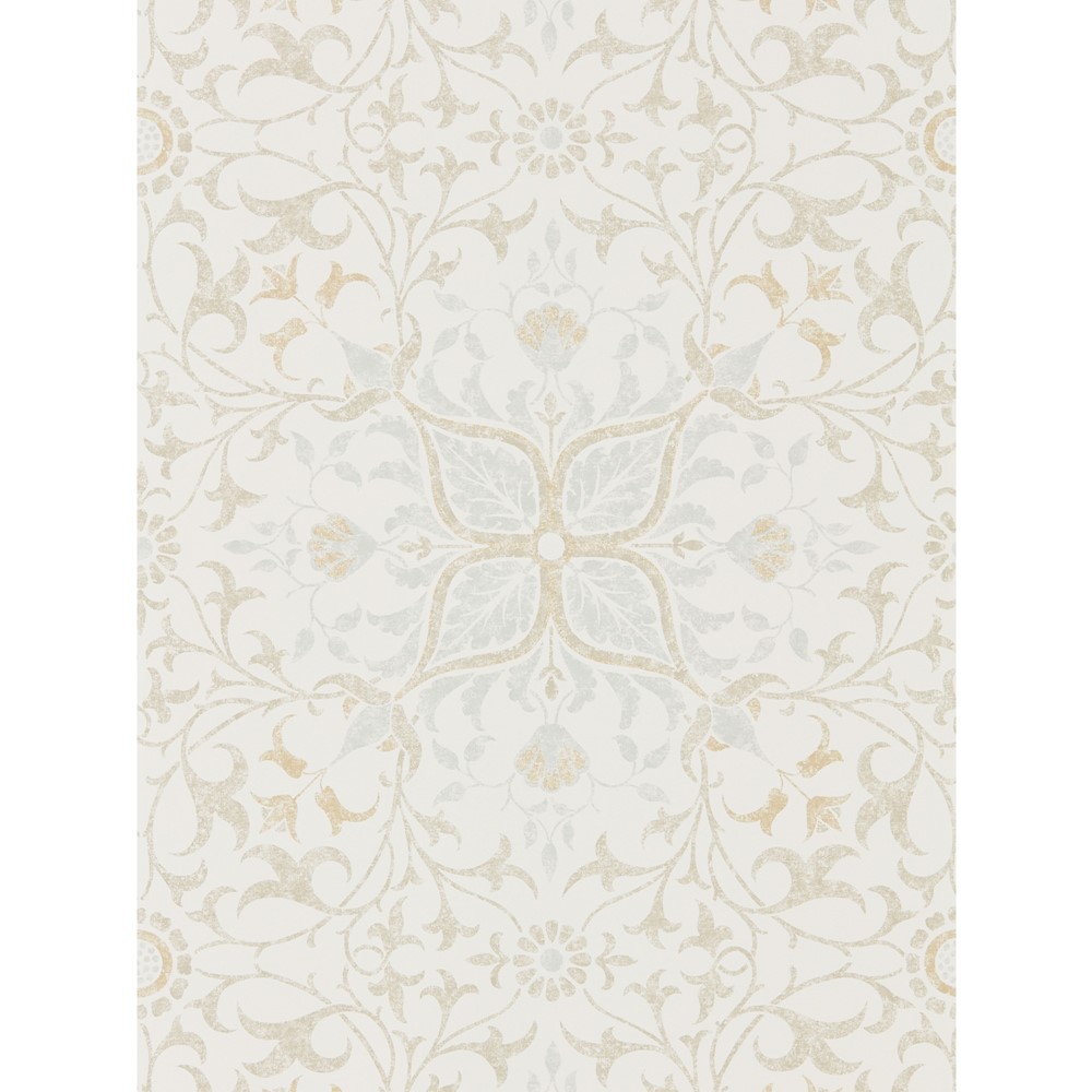 Pure Net Ceiling Wallpaper 216038 by Morris & Co in Cream Eggshell